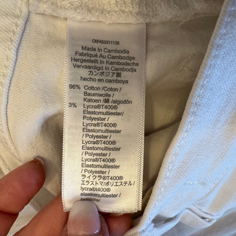 Madewell The Perfect Vintage Straight Leg Jean in Cream Size 28 - Picture 8 of 10